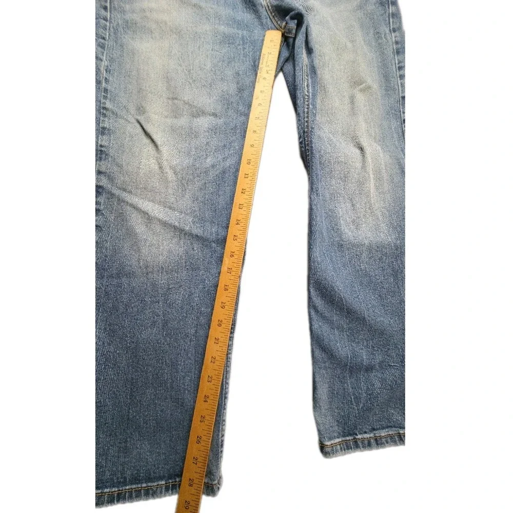 Levi's 550 Relaxed Fit Jeans Men W38 L30 Light Wash Blue Denim 5-Pocket Tapered